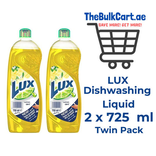 Lux Lemon Dishwashing Liquid (Twin Pack, 2 x 725 ml)